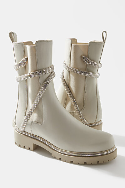 ECRU LEATHER BOOT 5