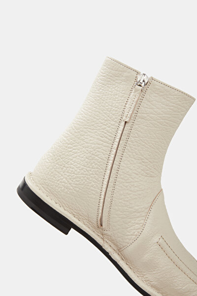 ECRU LEATHER BOOT 4