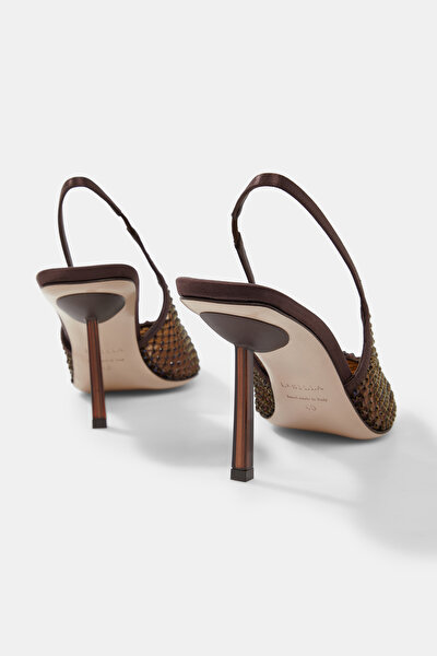 BROWN JEWELLED SHOE 5