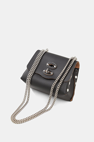 BLACK LEATHER BAG 5