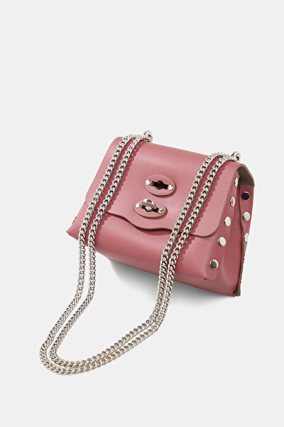 FUCHSIA LEATHER BAG 5