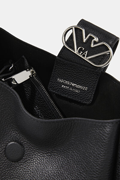 BLACK LEATHER BAG 8
