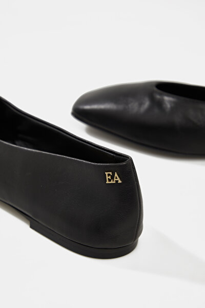 BLACK FLAT SHOES 5