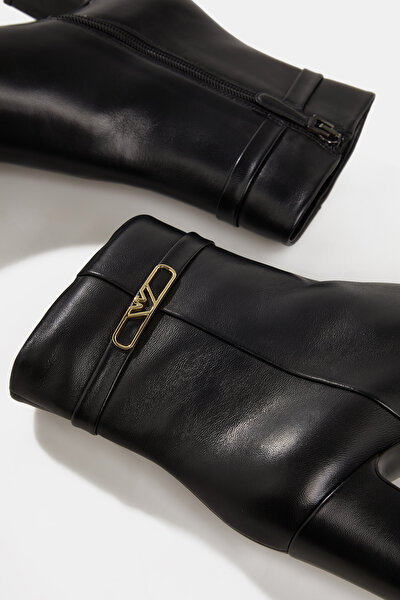 BLACK LEATHER BOOT 5