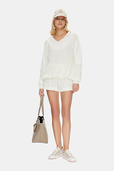 ECRU HOODIE SWEATSHIRT 3