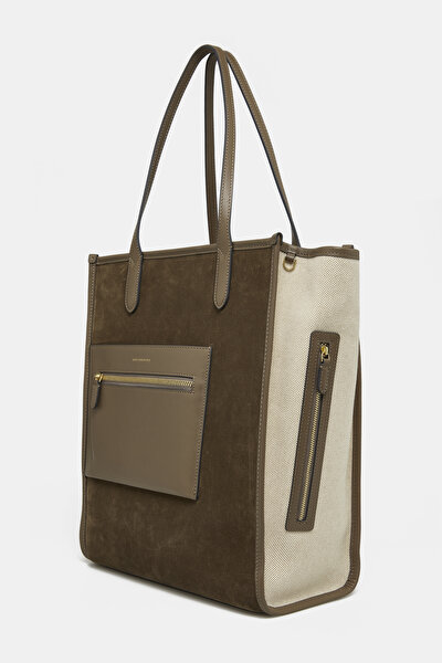 NATURAL SUEDE BAG 3
