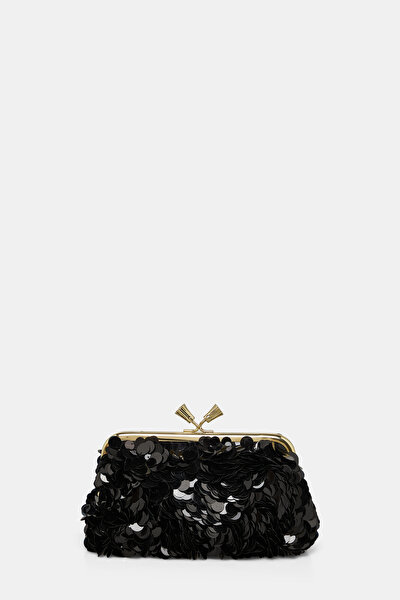 BLACK SEQUINED BAG 4