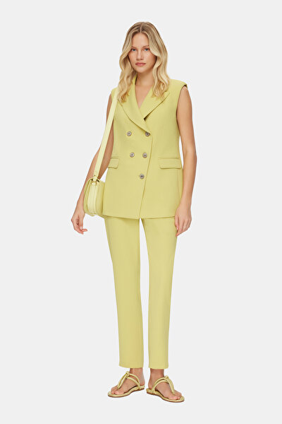 GREEN SURPLICE NECKLINE (CROSS-OVER NECKLINE) VEST 3
