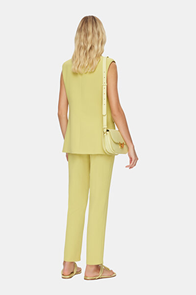 GREEN SURPLICE NECKLINE (CROSS-OVER NECKLINE) VEST 4