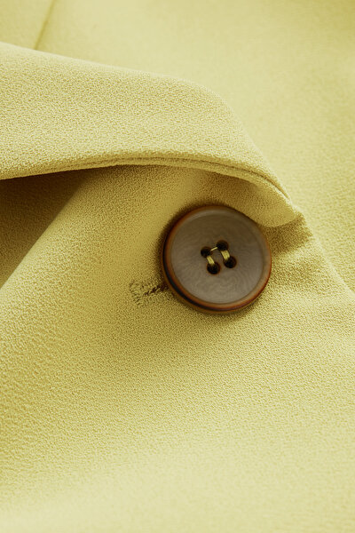 GREEN SURPLICE NECKLINE (CROSS-OVER NECKLINE) VEST 8
