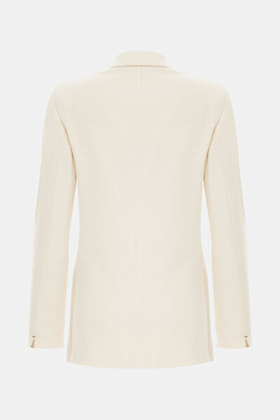 ECRU SURPLICE NECKLINE (CROSS-OVER NECKLINE) JACKET 9