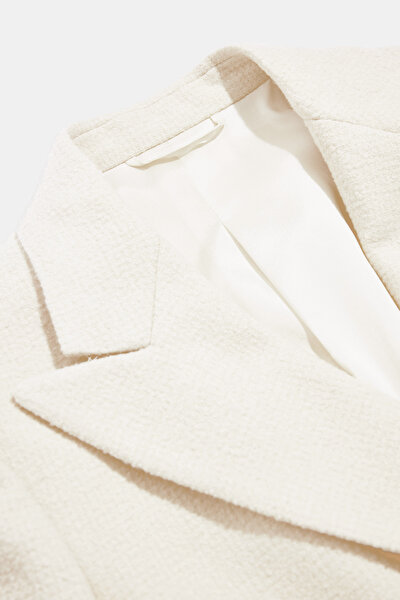 ECRU SURPLICE NECKLINE (CROSS-OVER NECKLINE) JACKET 10