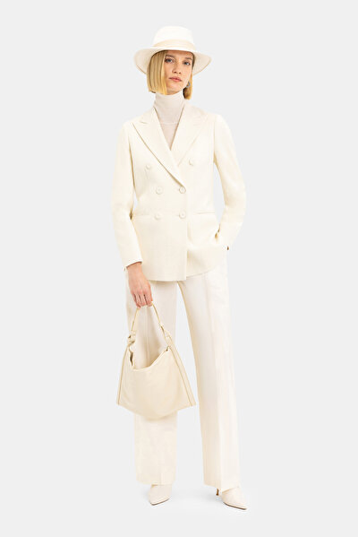 ECRU SURPLICE NECKLINE (CROSS-OVER NECKLINE) JACKET 4
