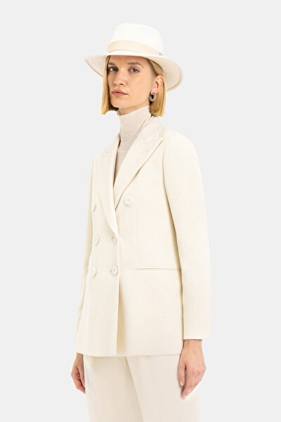 ECRU SURPLICE NECKLINE (CROSS-OVER NECKLINE) JACKET 5