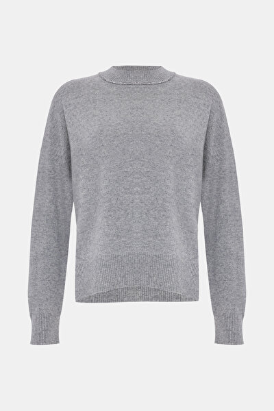 GREY BASIC / ROUND NECKLINE TRICOT JERSEY 4