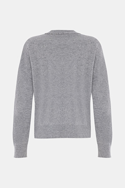 GREY BASIC / ROUND NECKLINE TRICOT JERSEY 5