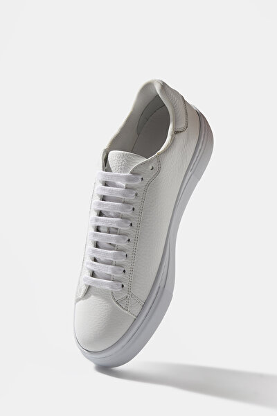WHITE LEATHER SHOES 5