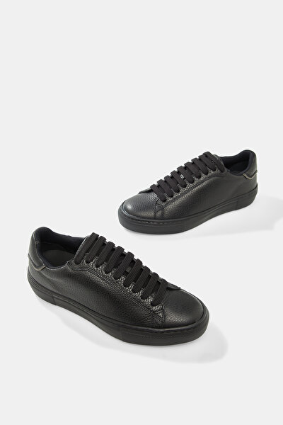 BLACK LEATHER SHOES 5