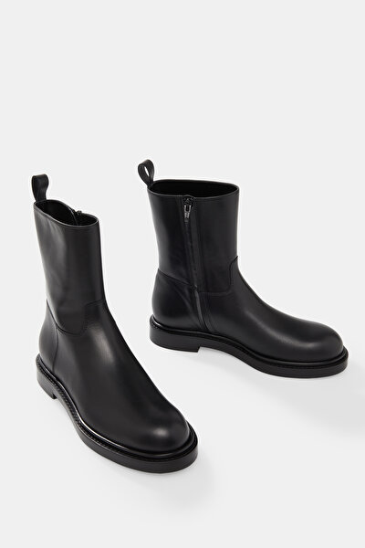 BLACK LEATHER BOOT 5