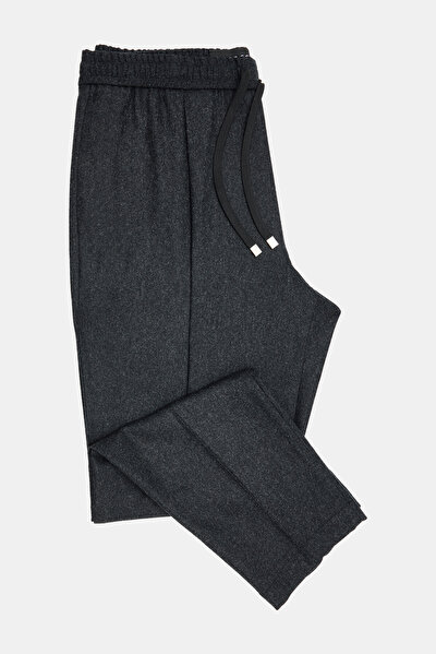 FÜME DÜZ FLANEL PANTOLON 5