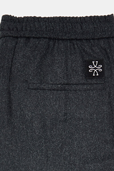 FÜME DÜZ FLANEL PANTOLON 9