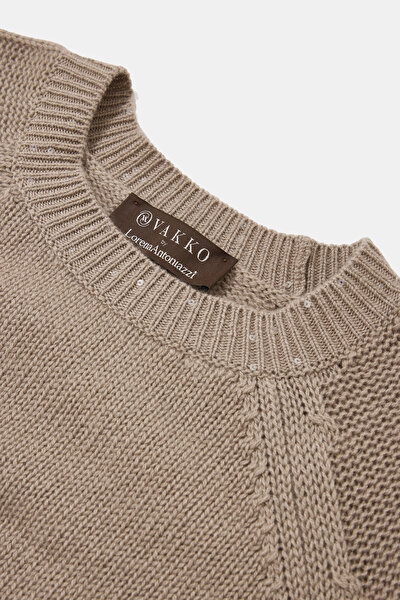 BEIGE BASIC / ROUND NECKLINE JERSEY 8