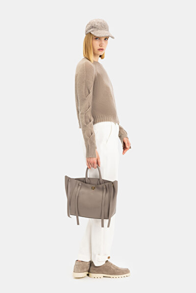 BEIGE BASIC / ROUND NECKLINE JERSEY 4