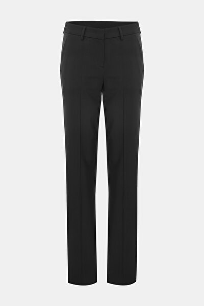 BLACK STRAIGHT CUT TROUSERS 4