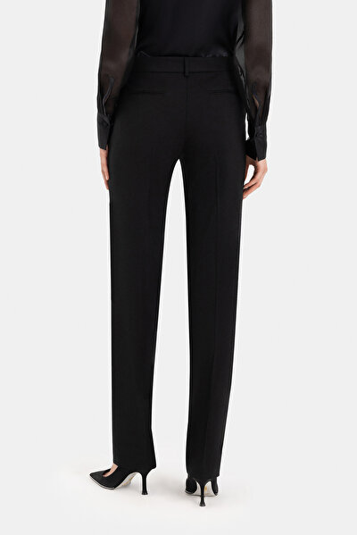 BLACK STRAIGHT CUT TROUSERS 3