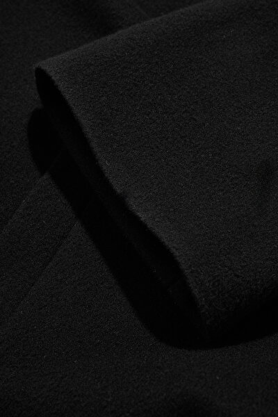 BLACK WOOL OVERCOAT 9
