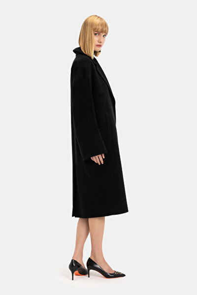 BLACK WOOL OVERCOAT 4