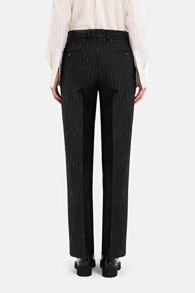 BEIGE STRAIGHT CUT TROUSERS 3