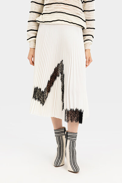 BLACK PLISSE MIDI SKIRT 3