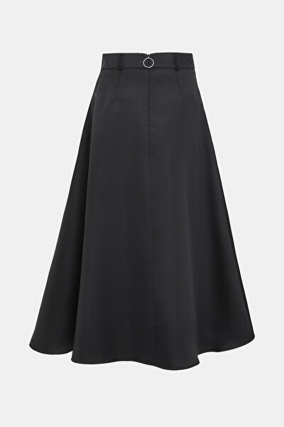BLACK MIDI SKIRT 5