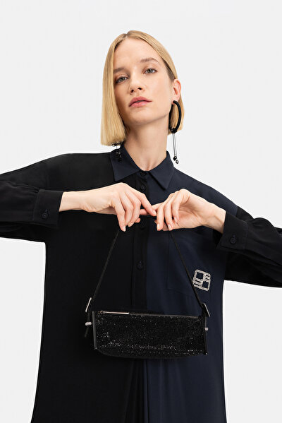 BLACK LONG SLEEVE MIDI DRESS 4