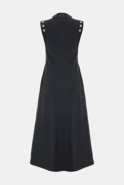 ANTHRACITE SLEEVELESS MIDI DRESS 5