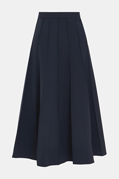 NAVY BLUE MIDI SKIRT 5
