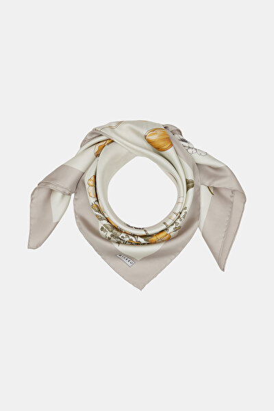 BEIGE TWILL SCARF 3