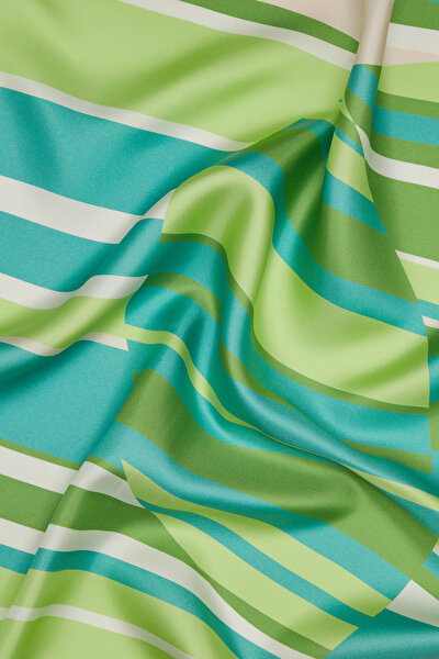 LACİVERT GEOMETRİK DESENLİ TWILL EŞARP 3