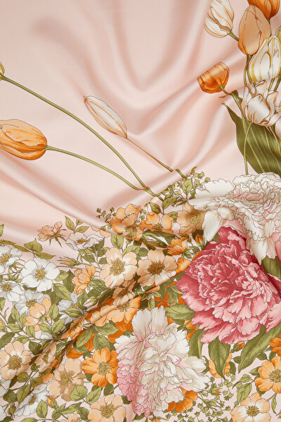 PINK TWILL SCARF 3