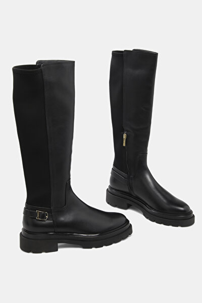 BLACK LEATHER BOOT 5