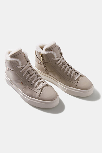 BEJ DERİ SNEAKER 5