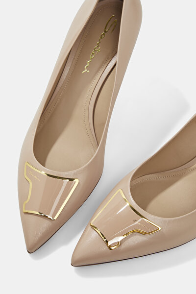 BEIGE LEATHER SHOES 5