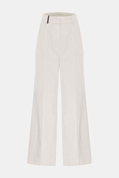 KREM FİTİLLİ BOL PAÇA PANTOLON 4