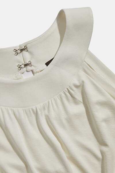 KREM HALTER YAKA KOLSUZ T-SHIRT 3