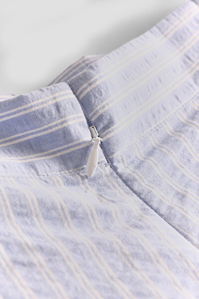 WHITE EMBROIDERED LINEN SHORTS 3