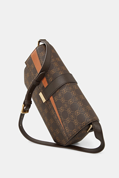TAN MONOGRAM BAG 5