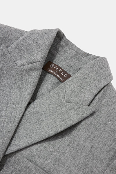GREY SURPLICE NECKLINE (CROSS-OVER NECKLINE) JACKET 9