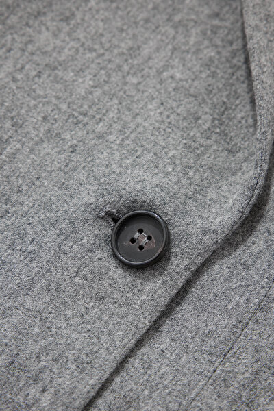 GREY SURPLICE NECKLINE (CROSS-OVER NECKLINE) JACKET 10