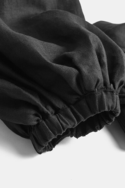 BLACK SLEEVELESS SUSPENDER BLOUSE 5